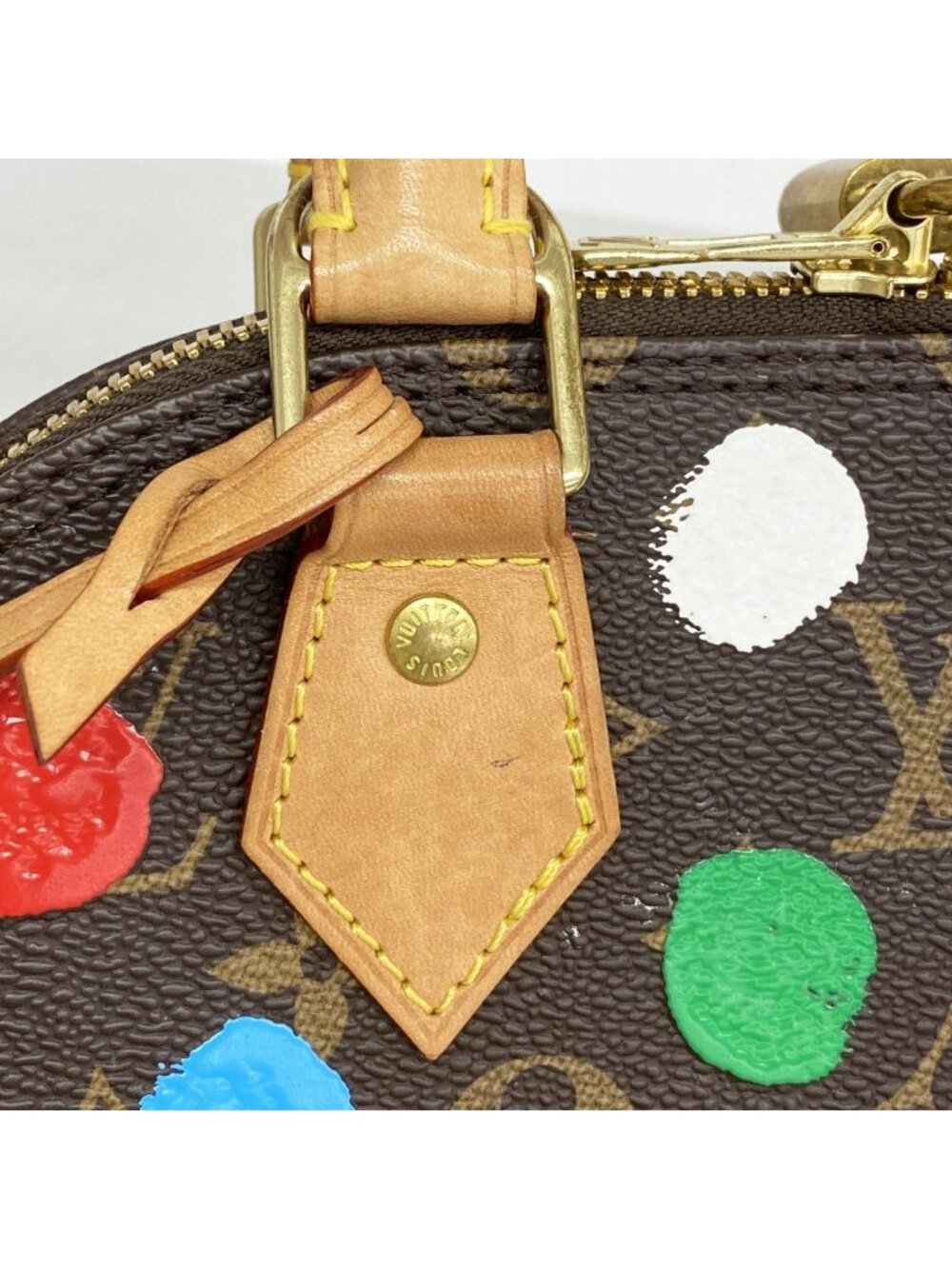 Louis Vuitton Handbag Monogram Alma BB Brown Multicolor 2-Way Bag Yayoi Kusama - Picture 7 of 10